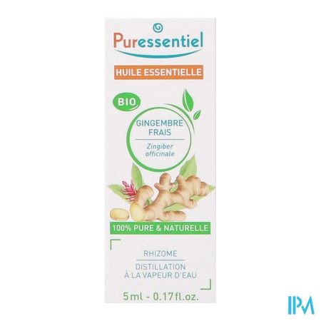 vignette PURESSENTIEL HE BIO GINGEMB 5ML