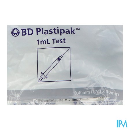 vignette S/TEST BD AIG 1ML 10/4 27G 3/8 10