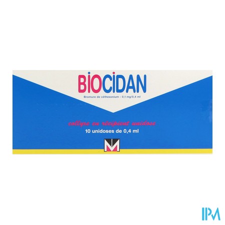 vignette BIOCIDAN 0,1MG/0,4ML COL DOSE 10
