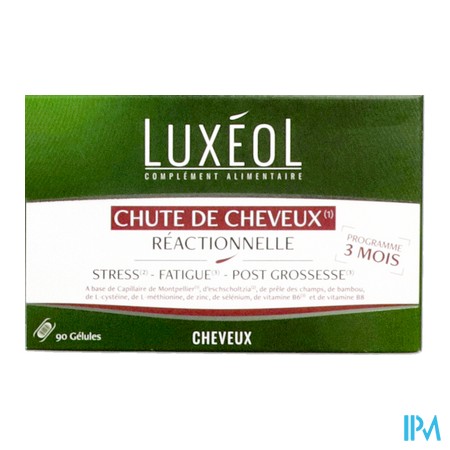 vignette LUXEOL CHUTE CHEVEUX REACTIONNELLE 90GELU
