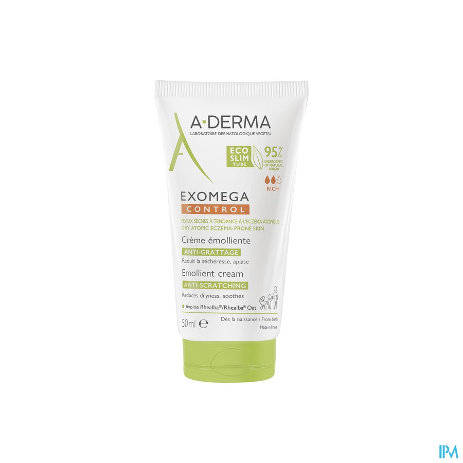 vignette A-DERMA EXOMEGA CONT CR EMOL TB50ML