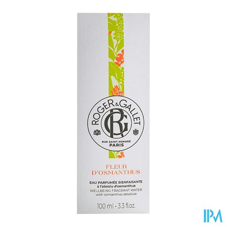 vignette RG EAU PARF BIENFAISANTE FL OSMAN FL100ML
