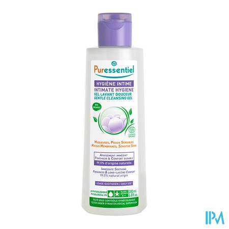 vignette PURESSENTIEL GEL HYG INT LAV DOUC 200ML