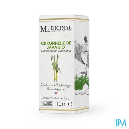 vignette MEDICINAL HE BIO CITRONNELLE 10ML