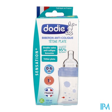 vignette DODIE BIB SENS+ AC 150ML MER 0-6M DEB1