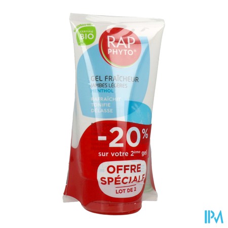 produit RAP PHYTO GEL FRAICHEUR MENTHOL TB2X150ML