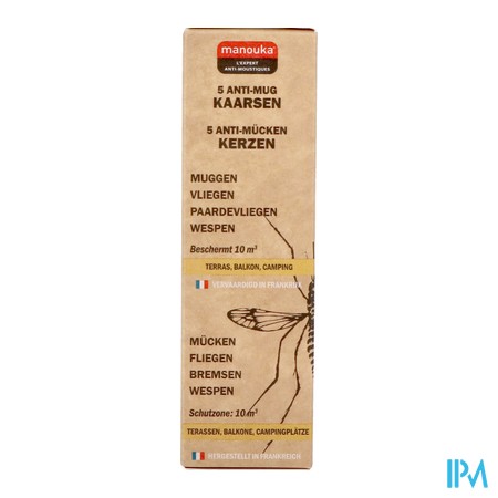 vignette MANOUKA BOUGIES/5 ANTI MOUS