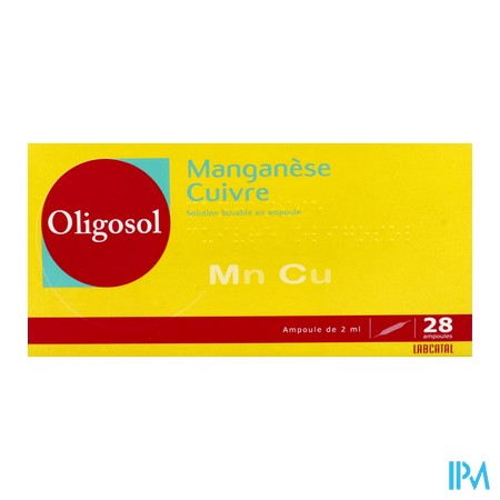 vignette OLIGOSOL MN-CU AMP 2ML 28