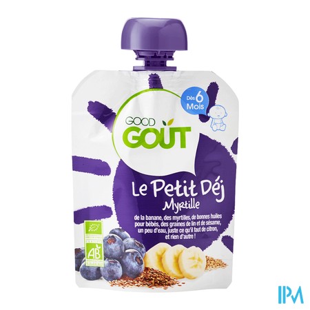 vignette GOOD GOUT PETIT DEJ MYRTILLE 70G
