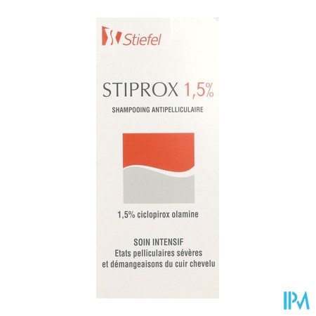 vignette STIPROX SH A/PEL INT 1,5% 100ML