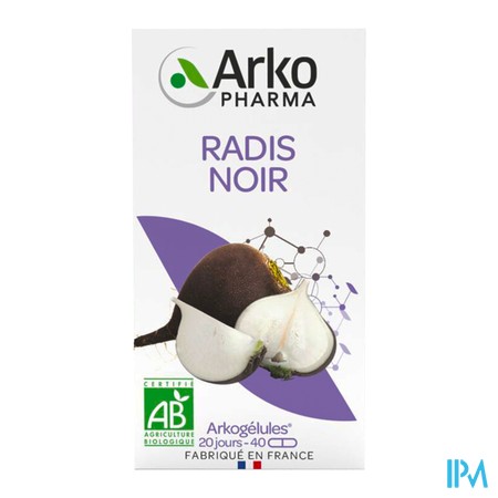 produit ARKOGELULES RADIS NOIR BIO 40 GEL