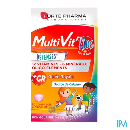 produit FORTE PHARMA MULTIVIT' 4G KIDS 30CPS