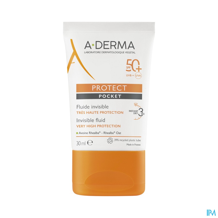 vignette A-DERMA PROT FLD INVISI POCK SPF 50+30ML