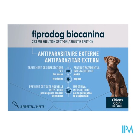 vignette FIPRODOG 268MG SPOTON G/CHIEN PIP3