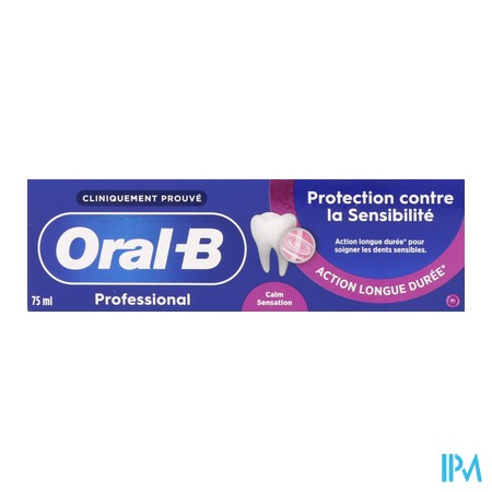 vignette ORAL-B DENT PRO PROT SENSIB 75ML