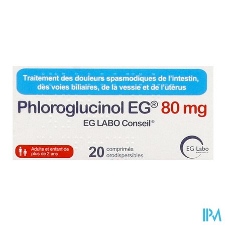 produit PHLOROGLUCINOL EG 80MG C.D 20