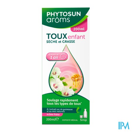 produit PHYTOSUN AROMS SIROP TOUX ENFANT 200ML