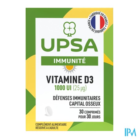 vignette VIT D3 UPSA 1000UI/25UG 30CPR