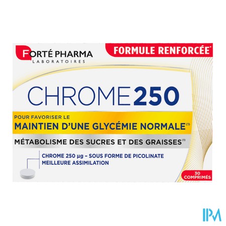 produit CHROME 250 FORTE PHARMA CPR 30