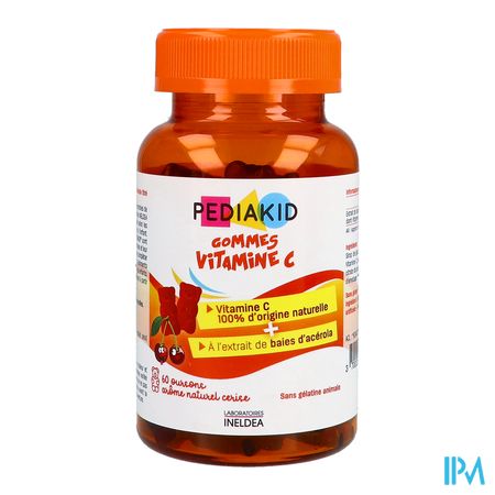 vignette PEDIAKID GOMME VIT C OURS CERIS 60