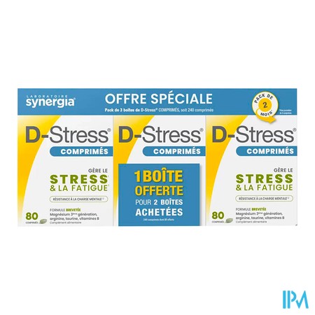 produit SYNERGIA D-STRESS CPR 80 2+1