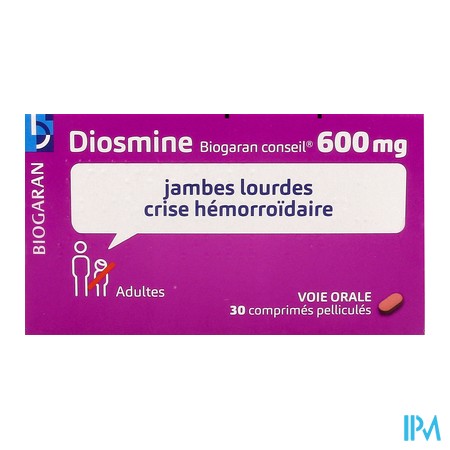 produit DIOSMINE BIOG 600MG CPR     30