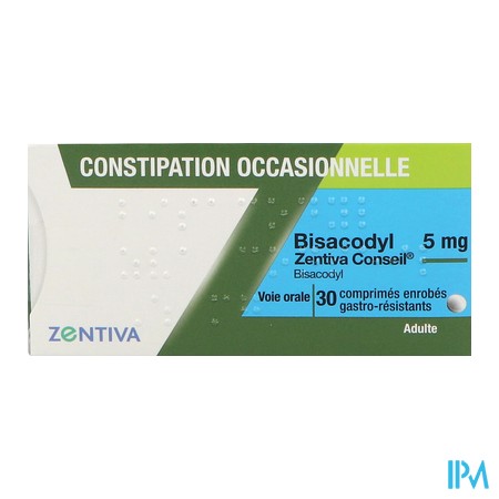 produit BISACODYL ZTC 5MG CPR BT30