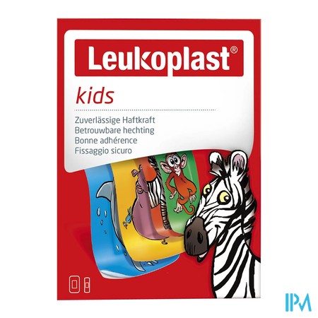 vignette LEUKOPLAST KIDS 12 PANS PREDECOUPES ZOO