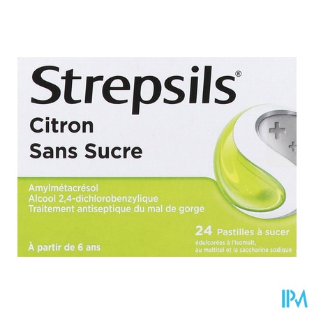 vignette STREPSILS CITRON S/S PAST 24