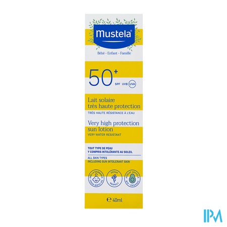 vignette MUSTELA SOLAIRE LAIT SPF50+ 40ML
