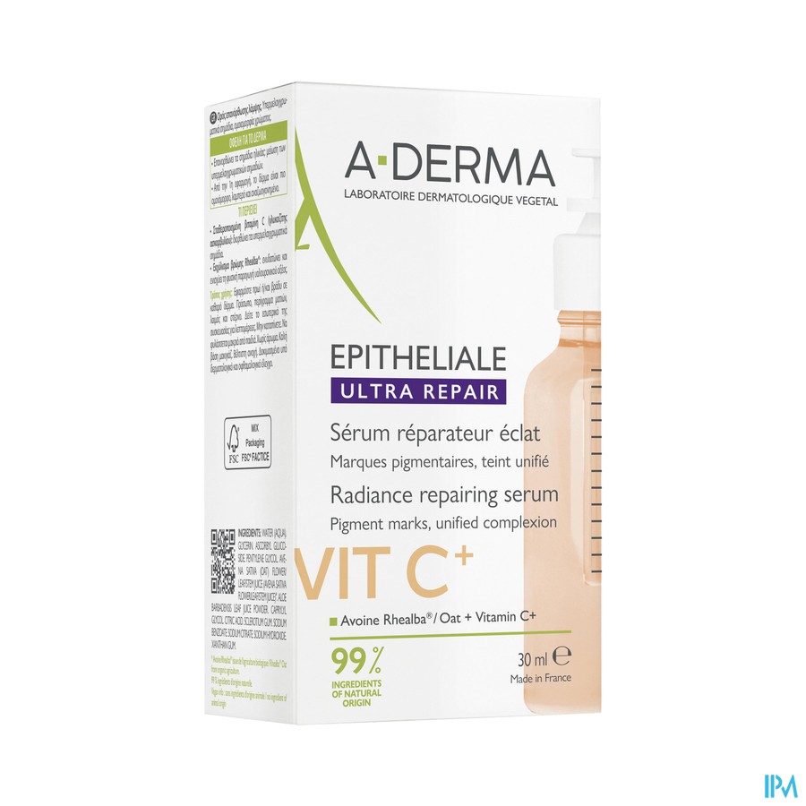 vignette A-DERMA EPITHELIALE ULT REP SER REPA 30ML