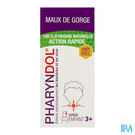 vignette PHARYNDOL ENFANT SPRAY GORGE 20ML