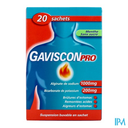 vignette GAVISCONPRO MENTHE SACHET 10ML 20