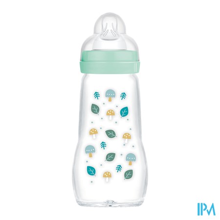 vignette BIB MAM VER 1AGE DEB/2 BLEU 260ML