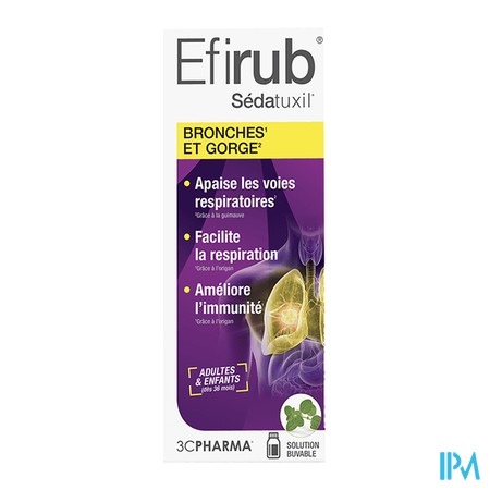 produit 3C PHARMA EFIRUB SIROP FL125ML