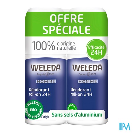 vignette WELEDA DEO HOMME 24H ROLLON 50MLX2