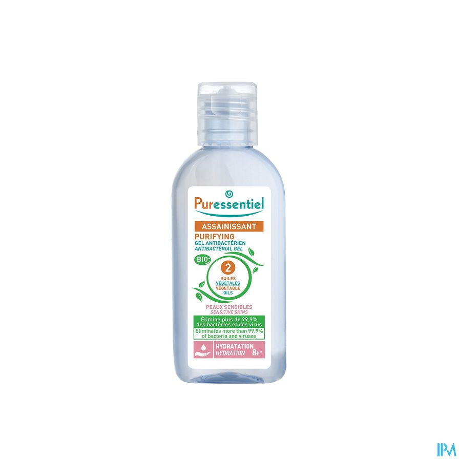 vignette PURESSENTIEL GEL HYDR/ALC SENS80ML