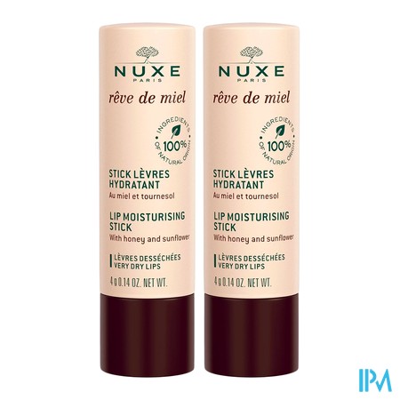 vignette NUXE REVE DE MIEL DUO STICK LEVRES