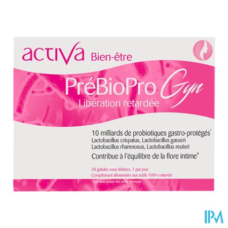 vignette ACTIVA BIEN-ETRE PREBIOPRO GYN GELU BT30