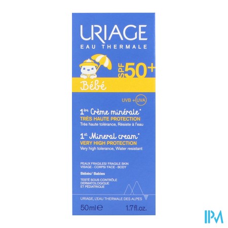 vignette URIAGE BEBE 1ERE CR MIN SPF50+50ML