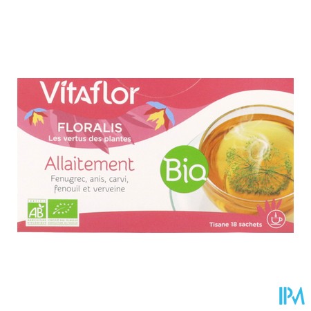 produit VITAFLOR BIO TIS ALLAITEM SACH 18
