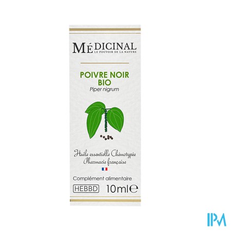 vignette MEDICINAL HE POIVRE NOIR 10ML BIO