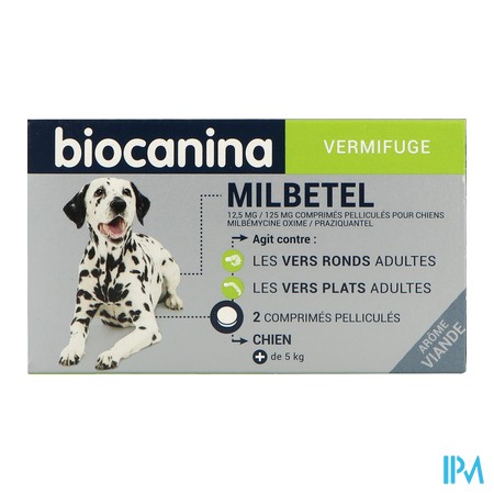 vignette BIOCANINA MILBETEL CHIEN CPR2