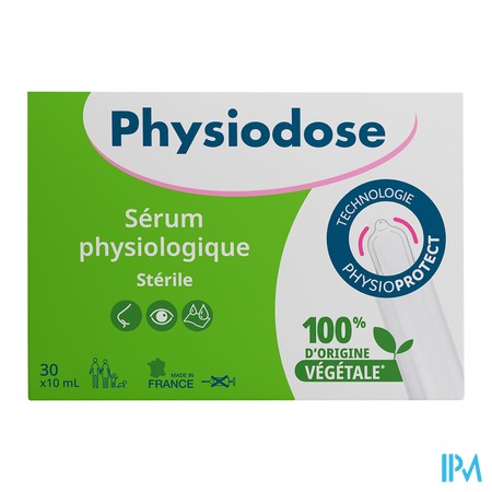 produit PHYSIODOSE SER PHYSIOLOG PE VEG 30X10ML