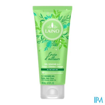 produit LAINO DOUCHE 3EN1 THE VERT BIO 200ML