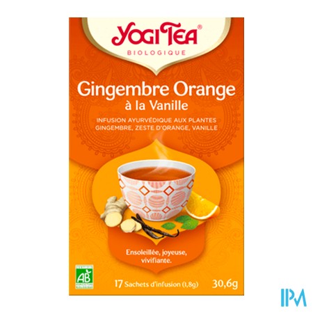 produit YOGI TEA GINGEMB/ORANG/VAN SACH 17
