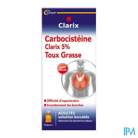 produit CLARIX EXP CARBO 5%AD SOL S/S250ML