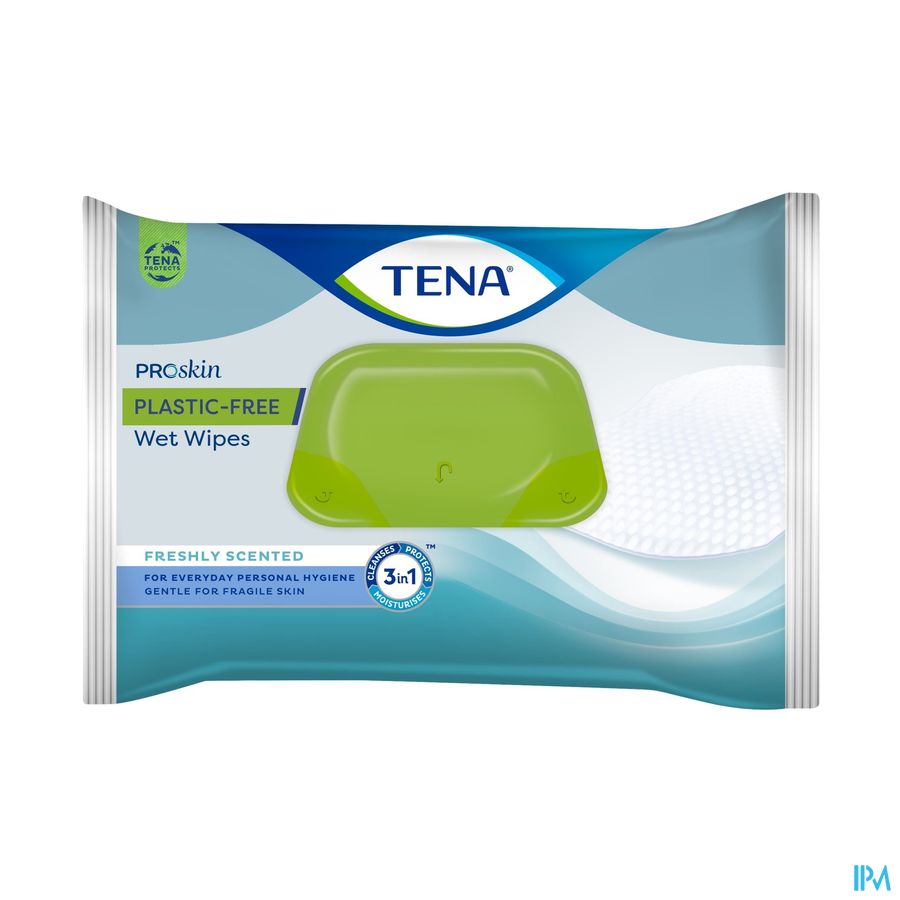 produit TENA WET WIPES PLAST FREE S48