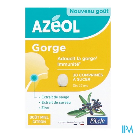 produit PILEJE AZEOL CPR A SUCER 30 MIEL CITRON