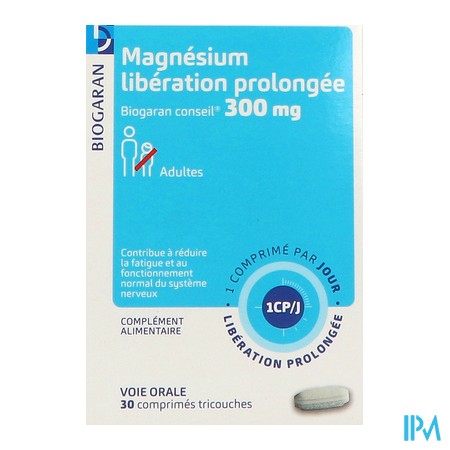 vignette MAGNESIUM LP 300MG BGC CPR 30